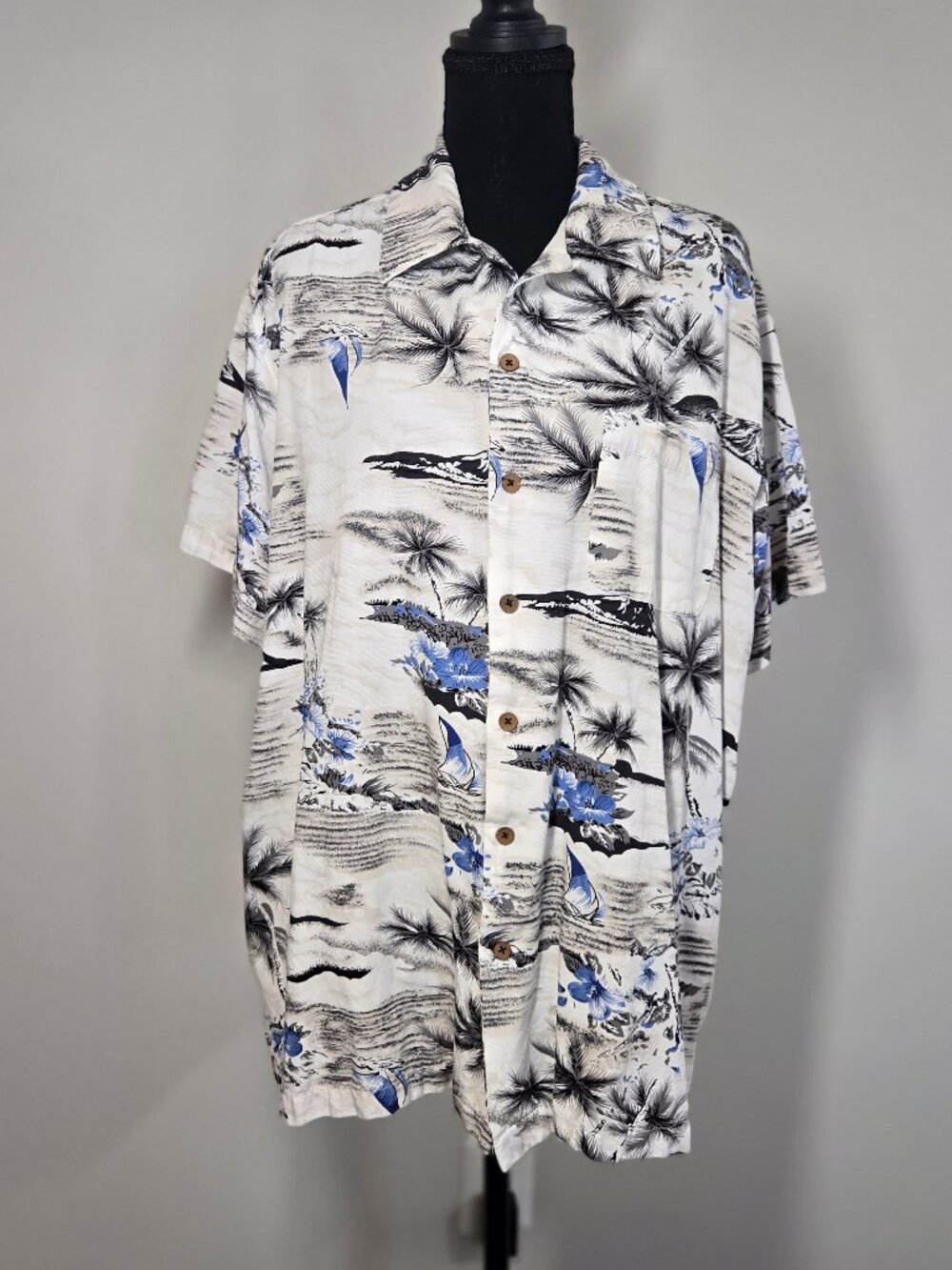 Milano Bay Hawaiian Short Sleeve Shirt Size XXL